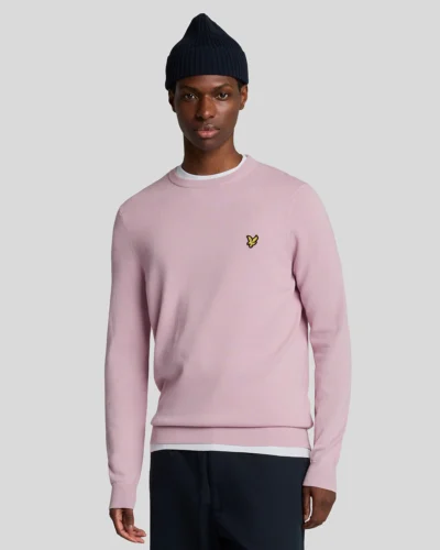 Lyle & Scott Cotton Crew Neck Jumper pink light KN2136V