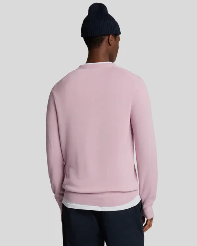 Lyle & Scott Cotton Crew Neck Jumper pink light KN2136V - Afbeelding 4