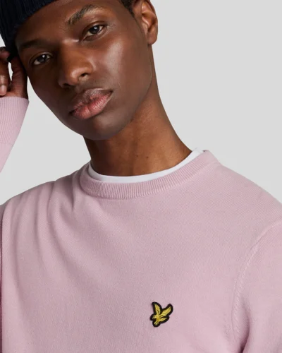 Lyle & Scott Cotton Crew Neck Jumper pink light KN2136V - Afbeelding 2