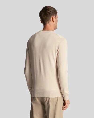 Lyle & Scott Cotton Crew Neck Jumper cove KN2136V - Afbeelding 4