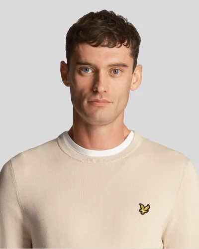 Lyle & Scott Cotton Crew Neck Jumper cove KN2136V - Afbeelding 2