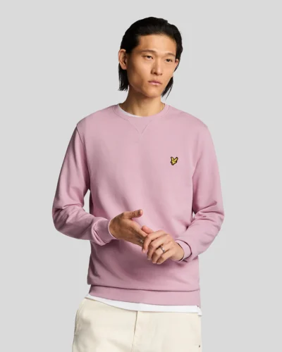 Lyle & Scott Crew Neck Sweatshirt  Pink Light ML424VOG_X574