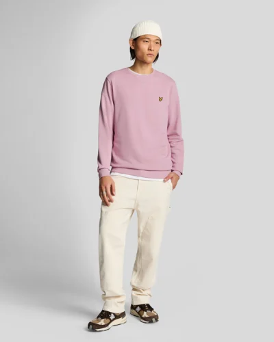 Lyle & Scott Crew Neck Sweatshirt  Pink Light ML424VOG_X574 - Afbeelding 4