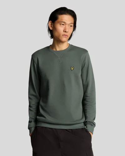 Lyle & Scott Crew Neck Sweatshirt Green Mercurial ML424VOG_X583