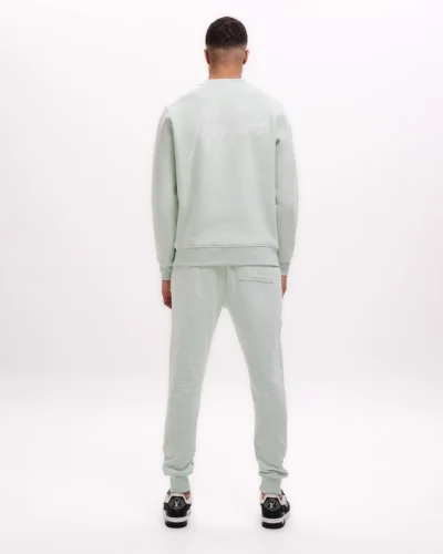 Malelions Men Striped Signature Sweatpants | Pale Aqua MM1-SS25-09 - Afbeelding 4