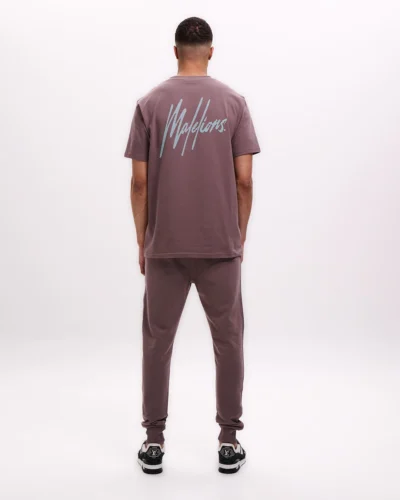 Malelions Men Striped Signature T-Shirt | Stone Brown MM1-SS25-07 - Afbeelding 2