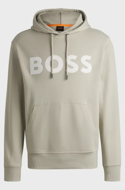 Hugo Boss 50523074 271 Regular-fit hoodie van katoenen sweatstof met groot logo - Afbeelding 5