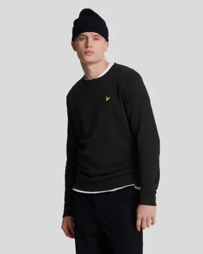 Lyle & Scott Crew Neck Sweatshirt jet black ML424VOG