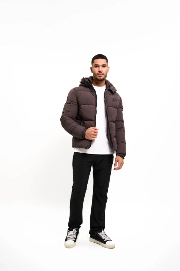 Malelions Men Donn Puffer Jacket | Mulch Brown MM2-AW25-14